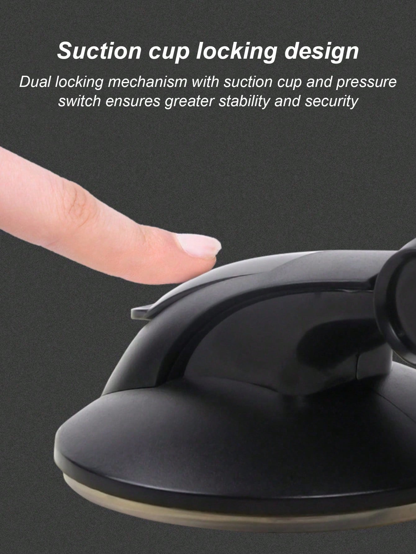 Universal Dashboard Car Phone Holder- Suction Cup With Gel Pad, 360° Rotation, One-Click Lock Arm, Sturdy And Stable, Reusable And Washable, Suitable For All Phones, Ideal For GPS Navigation, Dash Ca