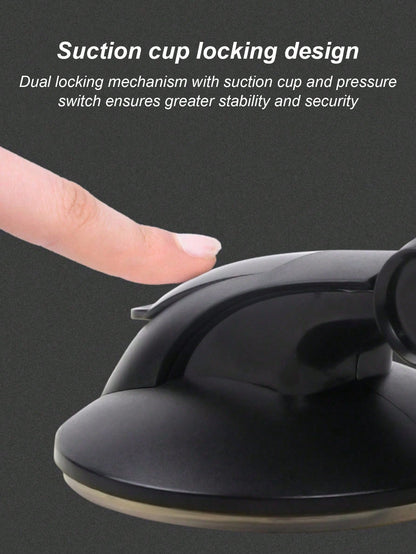 Universal Dashboard Car Phone Holder- Suction Cup With Gel Pad, 360° Rotation, One-Click Lock Arm, Sturdy And Stable, Reusable And Washable, Suitable For All Phones, Ideal For GPS Navigation, Dash Ca