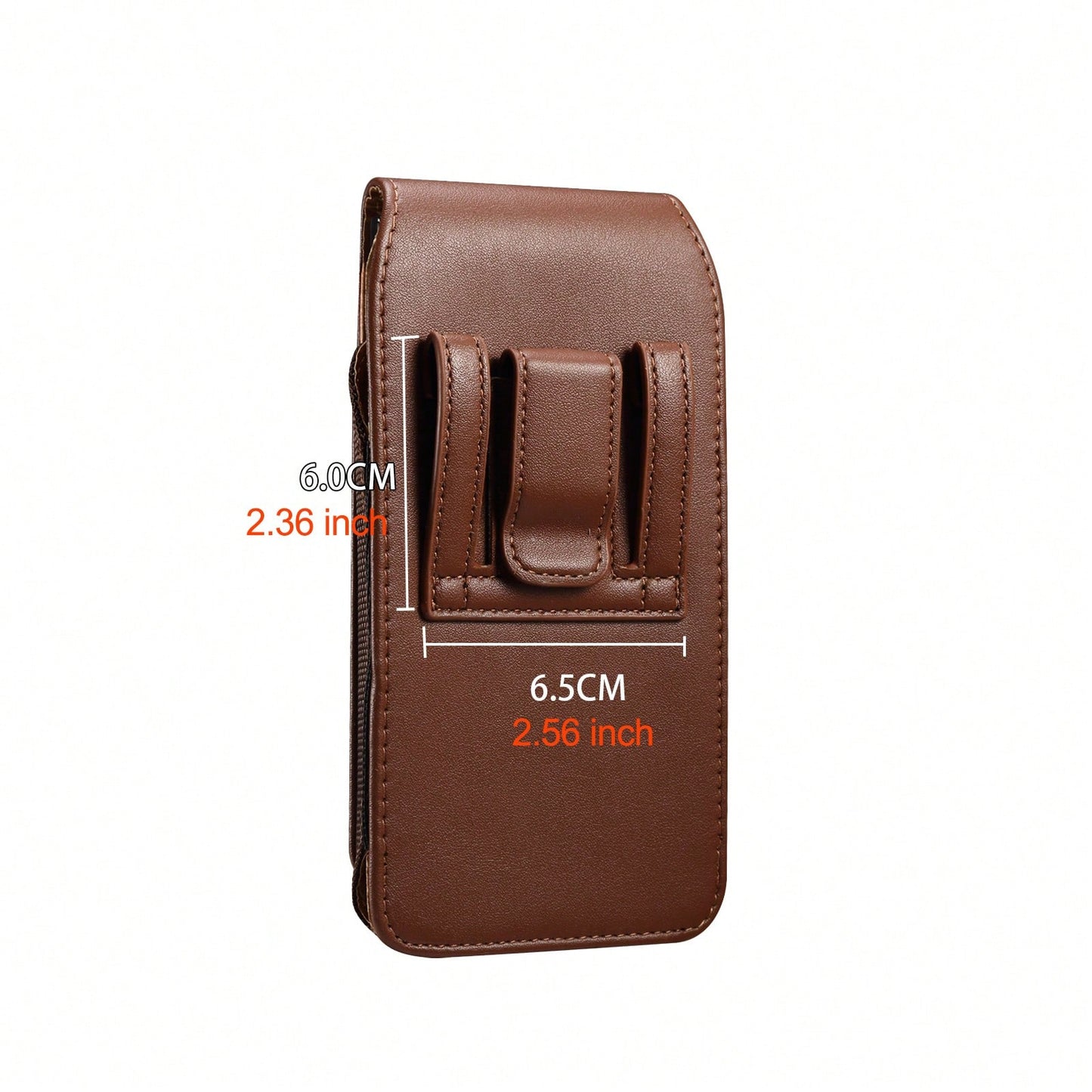 Universal PU Leather Cell Phone Bag With Card Slot Wear Belt Phone Holder Waist Pouch Holster