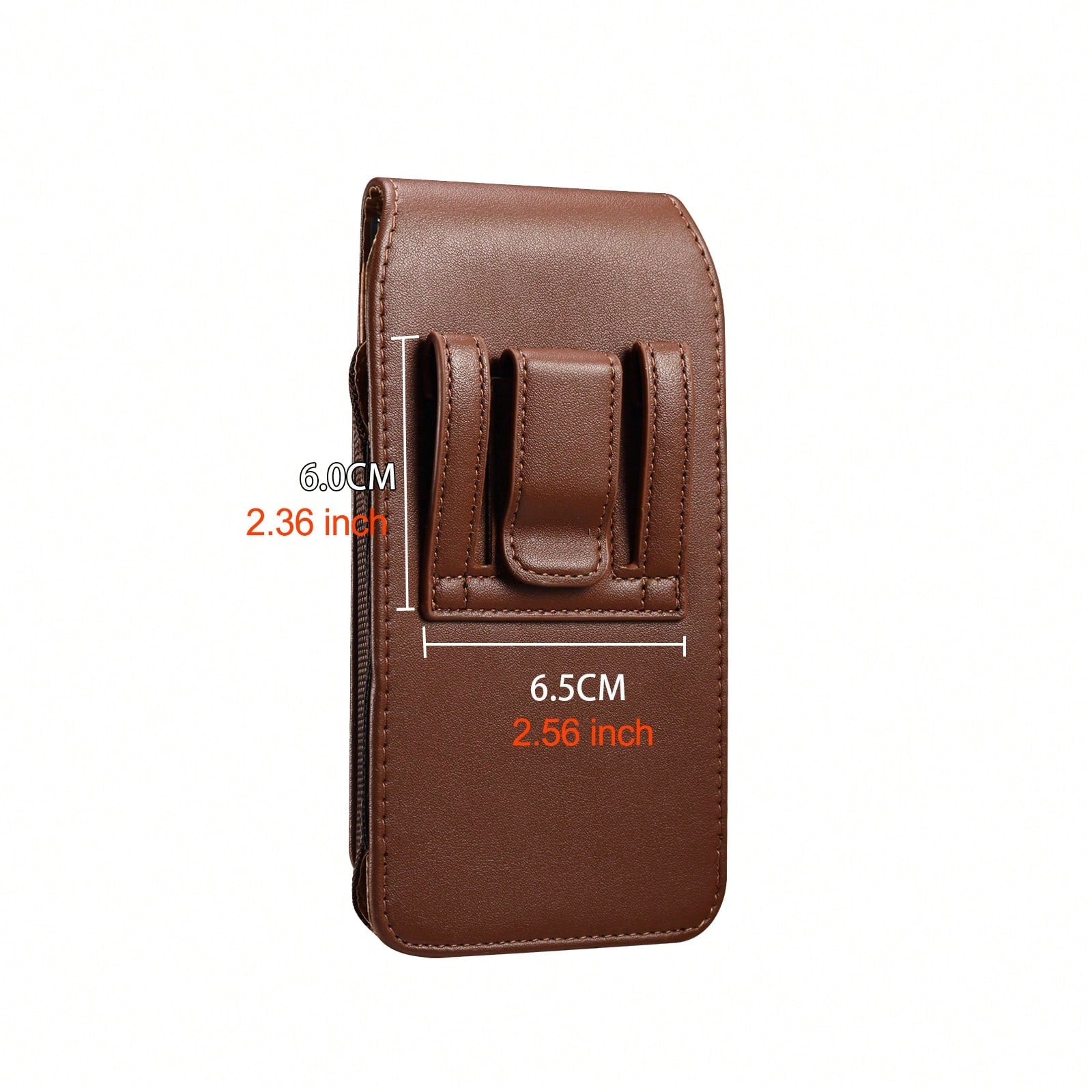 Universal PU Leather Cell Phone Bag With Card Slot Wear Belt Phone Holder Waist Pouch Holster