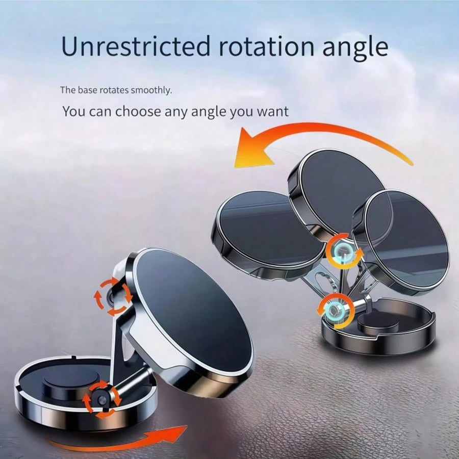 Upgraded 360° Vacuum Magnetic Phone Holder, Magnetic Car Phone Mount, Suitable For Car/Gym/Mirror/Shower, Hands-Free Suction Cup Phone Holder, Birthday Gift For Family And Friends, Car Accessories, Co