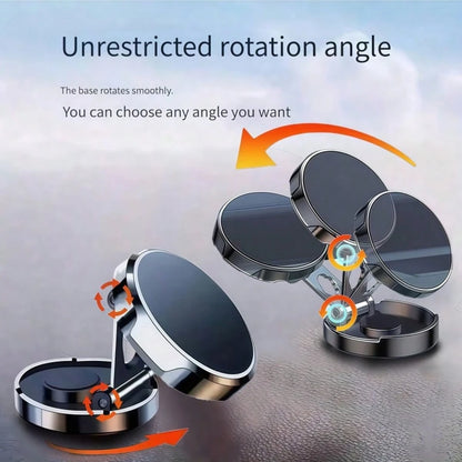 Upgraded 360° Vacuum Magnetic Phone Holder, Magnetic Car Phone Mount, Suitable For Car/Gym/Mirror/Shower, Hands-Free Suction Cup Phone Holder, Birthday Gift For Family And Friends, Car Accessories, Co
