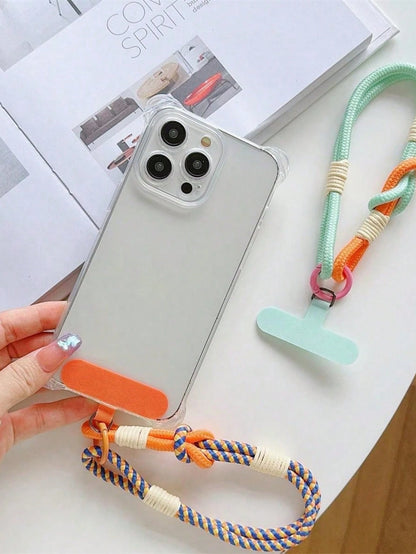 Vintage Phone Lanyard Wrist Strap,Detachable Summer Hand Chain,Dopamine Mobile Phone Rope,Anti-Lost Keychain Earbud Holder Card Clip Gifts For Mother, Family, Friends, Birthday, Holiday Phone Charm, P