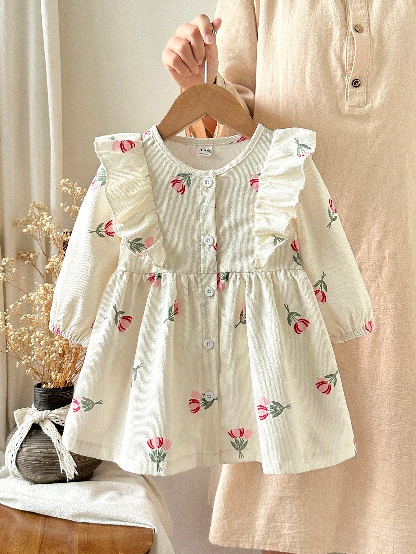 Vintaside Kids Baby Girl Single Piece Dress Spring Autumn Stylish Mori Style Embroidered Dress Casual Dress For Toddlers