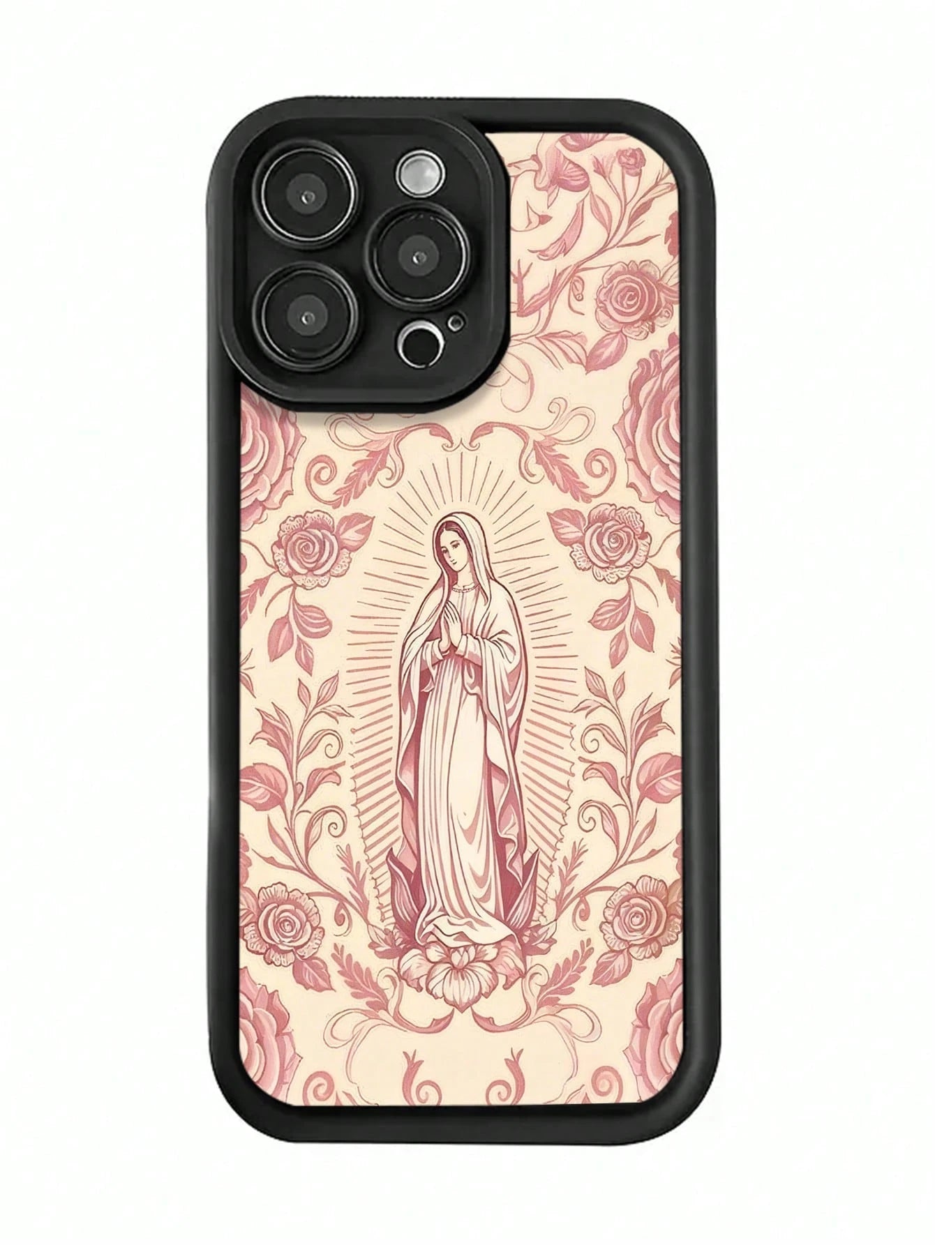 Virgin Mary Phone Case Religious Art Style For IPhone 17 16 15 14 13 12 11 Plus Pro Max. A Spiritual And Classic Design Perfect To Show Faith And Devotion. A Gift Of Inspiration.