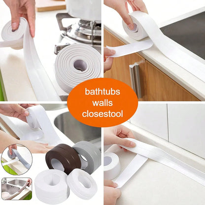 Waterproof Sealing Tape For Kitchen Bathroom, Self-Adhesive Joint Sticker Mold-Proof, Home Decor Kitchen Essentials Bathroom Accessories