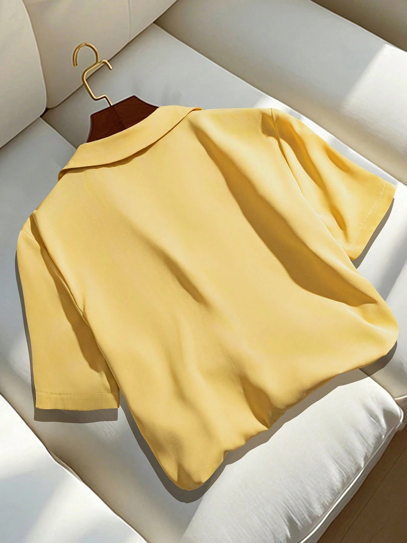 Women's Dark Purple Summer Casual Chic Bissness Professional Short Sleeve Collared Shirt,Solid Color Versatile Office Work Blouses,Business Tops
