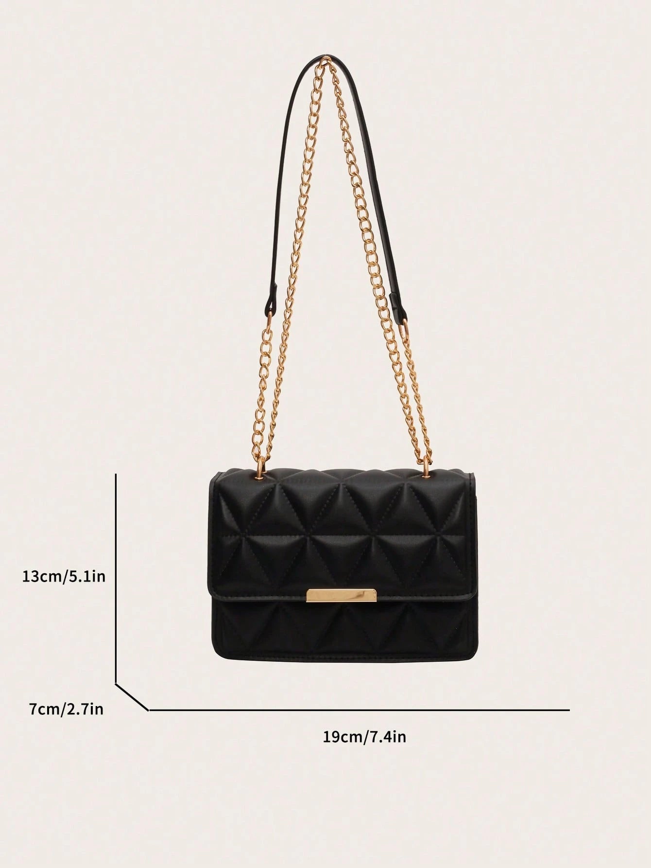 Women's Fashion Solid Color & Printed Wide Strap Hard Handbag & Shoulder Bag
