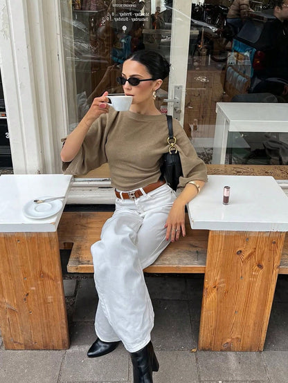 Women's New Knit Top, Elegant For Commuting, Spring/Summer
