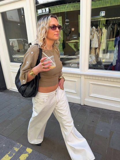 Women's New Knit Top, Elegant For Commuting, Spring/Summer