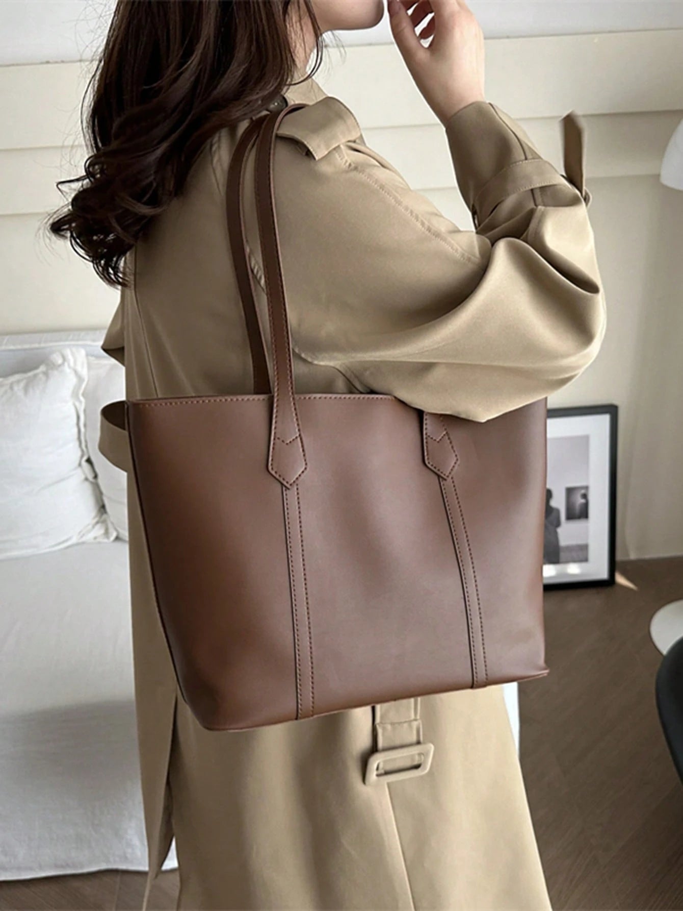 Women's Versatile Tote Bag For Commuting & Daily Use, Tote Bags For School,College Essentials, New Fashionable Big Bags For Women