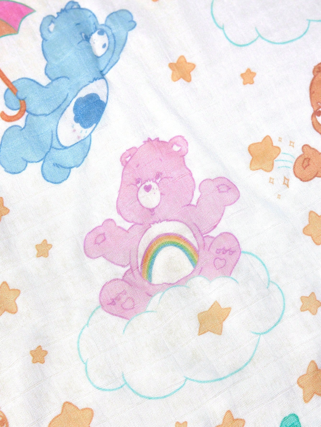 X Care Bears 2pcs Of 100 * 100cm Summer Natural Bamboo Fiber Toddlers Baby Blanket Swaddle Blanket Breathable Soft Gauze Towel Multi-Purpose And Multi-Functional, Suitable For Kids And Childrens