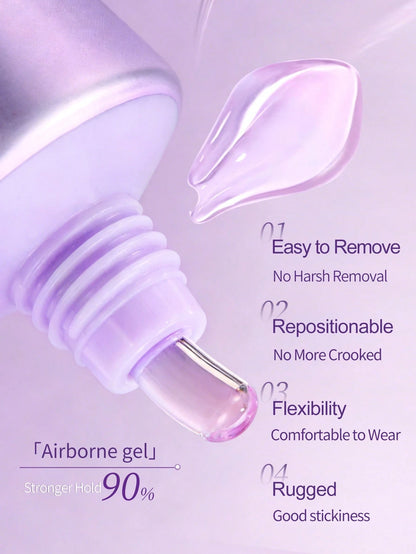 XEIJAYI 1 Bottle 30ml Solid Nail Gel- Gel Nail Glue Suitable For Nail Stickers, Adhesive For 3D Nail Carving, Super Strong Solid Nail Glue, Requires UV LED Lamp