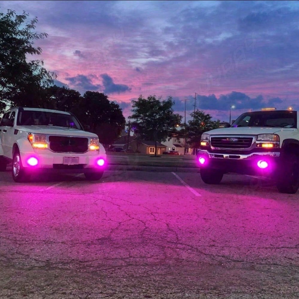 XWQHJW For Venza 2009 2010-2016 H11//H9 LED Fog Light Bulbs Kit Pink Purple