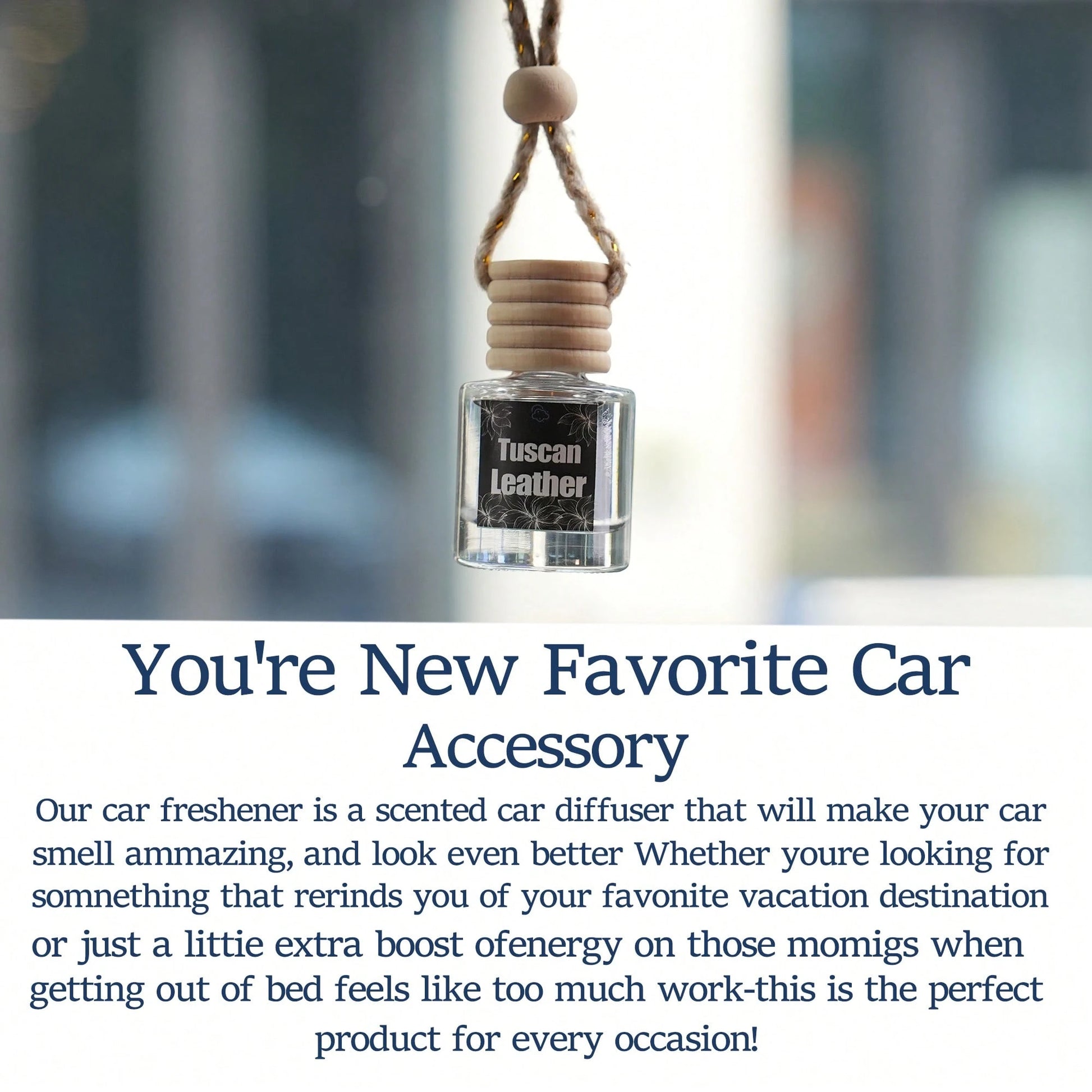 XY Process Car Air Freshener For Women, Bourbon Vanilla Fragrance Air Freshener Diffuser, Hanging Air Fragrance Essential Oil Diffuser, Car Scents Accessories Cute Car Interior Decor Unisex