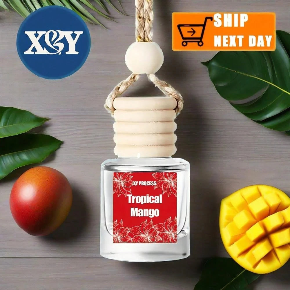XY Process Car Air Freshener For Women, Bourbon Vanilla Fragrance Air Freshener Diffuser, Hanging Air Fragrance Essential Oil Diffuser, Car Scents Accessories Cute Car Interior Decor Unisex