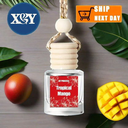 XY Process Car Air Freshener For Women, Bourbon Vanilla Fragrance Air Freshener Diffuser, Hanging Air Fragrance Essential Oil Diffuser, Car Scents Accessories Cute Car Interior Decor Unisex