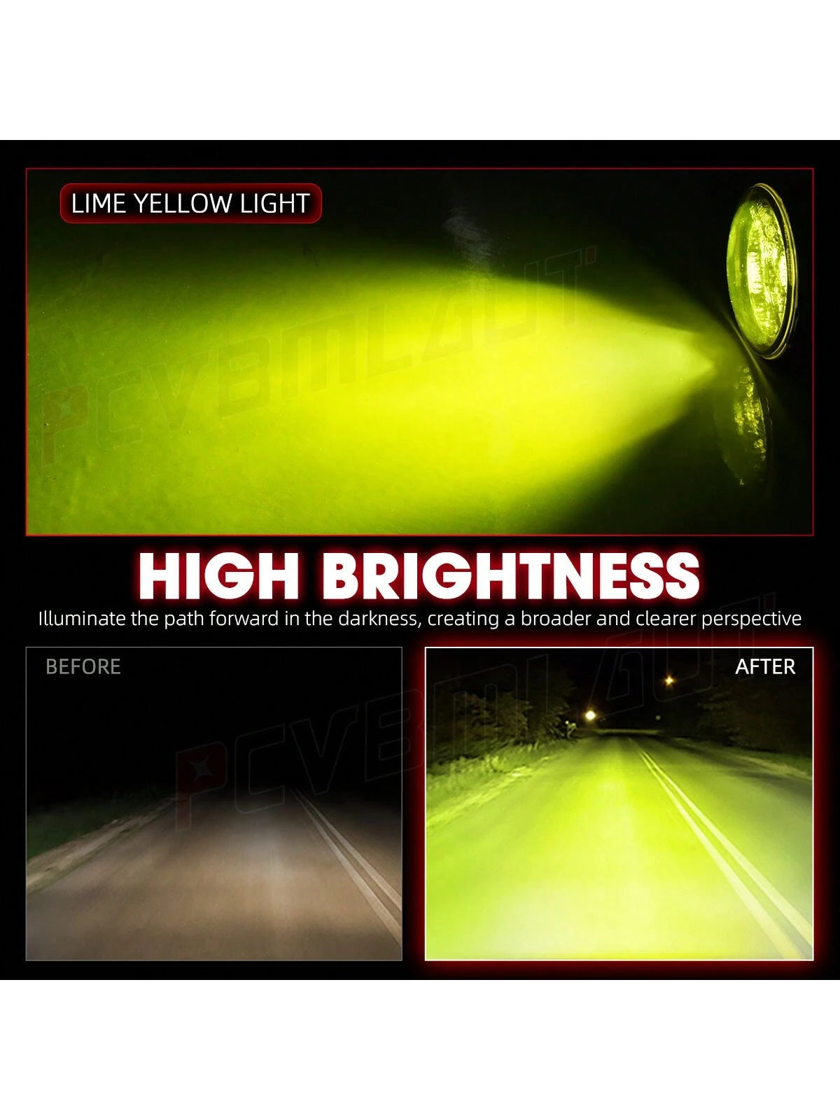 Yellow LED Fog Light Driving Lamps For For Toyota Camry Corolla RAV4 Yaris Lexus