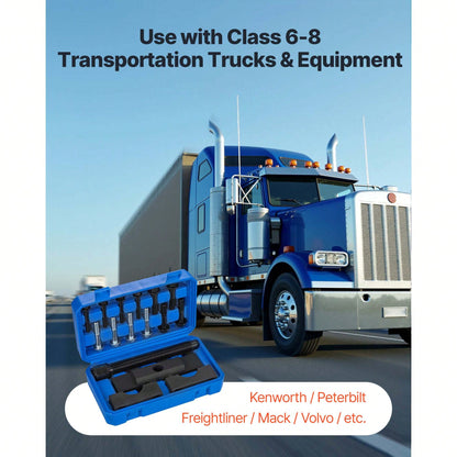 Yoke Puller, Made For Class 6-8 Transportation Trucks And Equipment, Heavy Duty Yoke Removal Tool Kit, Automotive Yoke Puller Kit Compatible With Kenworth, Peterbilt, Freightliner, Mack, Volvo