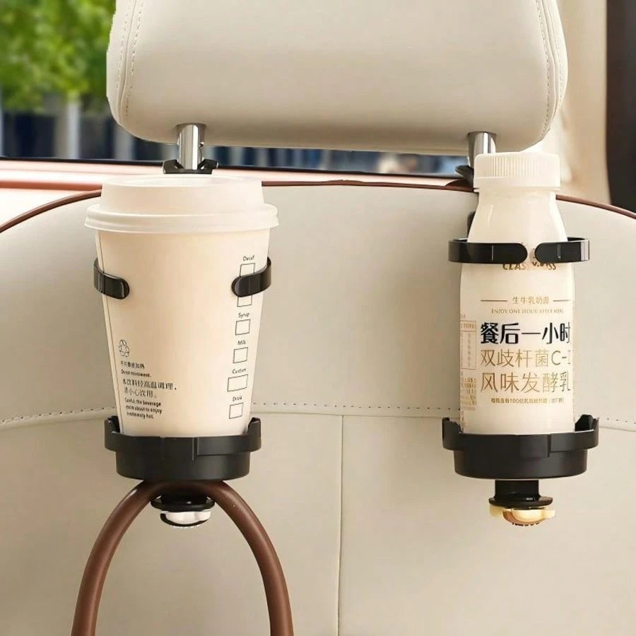 yucen Car Seat Back Cartoon Cute Hook Multi-Function Cup Holder Rear Seat Storage Organizer Decoration For Women