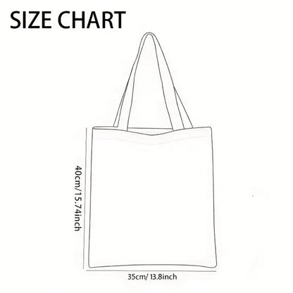 ZCAYNGER Tomato Print Canvas Tote Bag- Reusable Shopping Bag With Durable Handles, High-Quality And Stylish Design For Farmers' Markets, Beach, And Everyday Use- Beige With Vibrant Tomato & Green Le