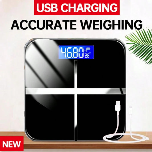 ZRYTUX 400-Pound Ultra-Heavy-Duty Weighing Scale, High-Precision Intelligent Digital Bathroom Scale, Convertible LB/KG, Multi-Functional Temperature Display In ℉, High-Definition LCD Display, Ultra-Wi